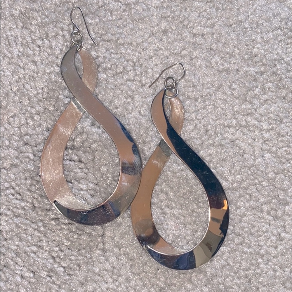 Silver unique earrings